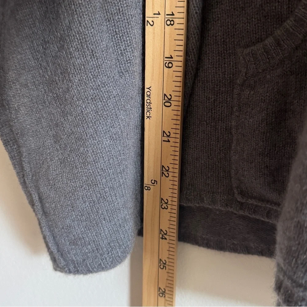 27 Miles Malibu 100% Cashmere Sweater Size Small Oversized Hoodie Gray women’s